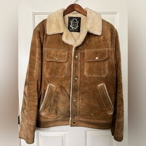 The Rancher Vintage Suede Western Trucker Jacket size 40